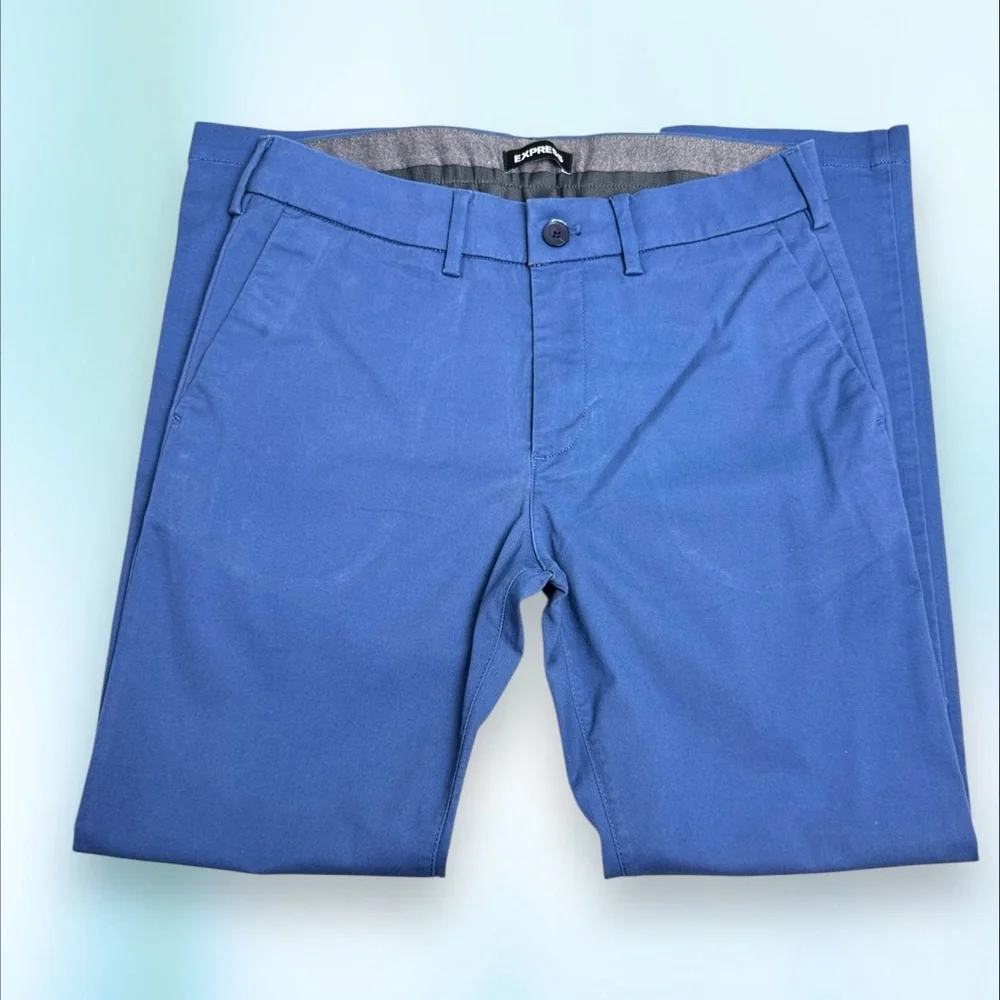 🔹Express Men’s Hyper Stretch Slim Pants | Blue | Size 29x30